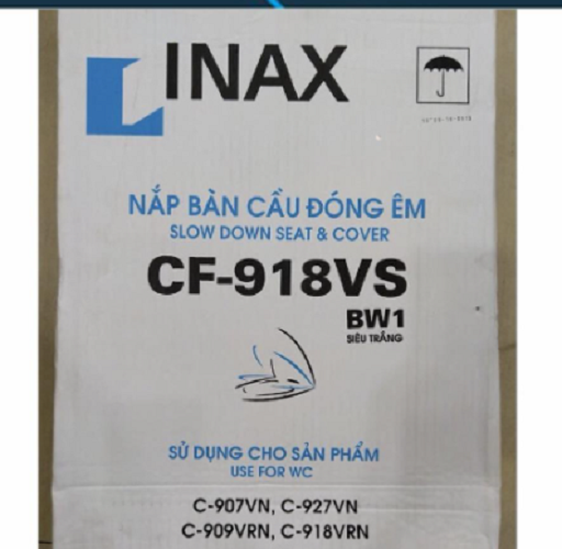 NẮP BỒN CẦU CF-918VS, NẮP ĐÓNG ÊM, MÀU TRẮNG - Sử Dụng cho Bàn Cầu  907,927,909,918