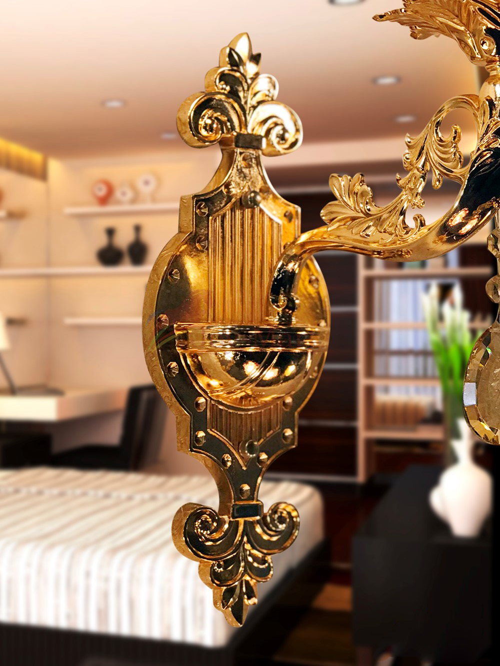 Đèn tường chao thủy tinh