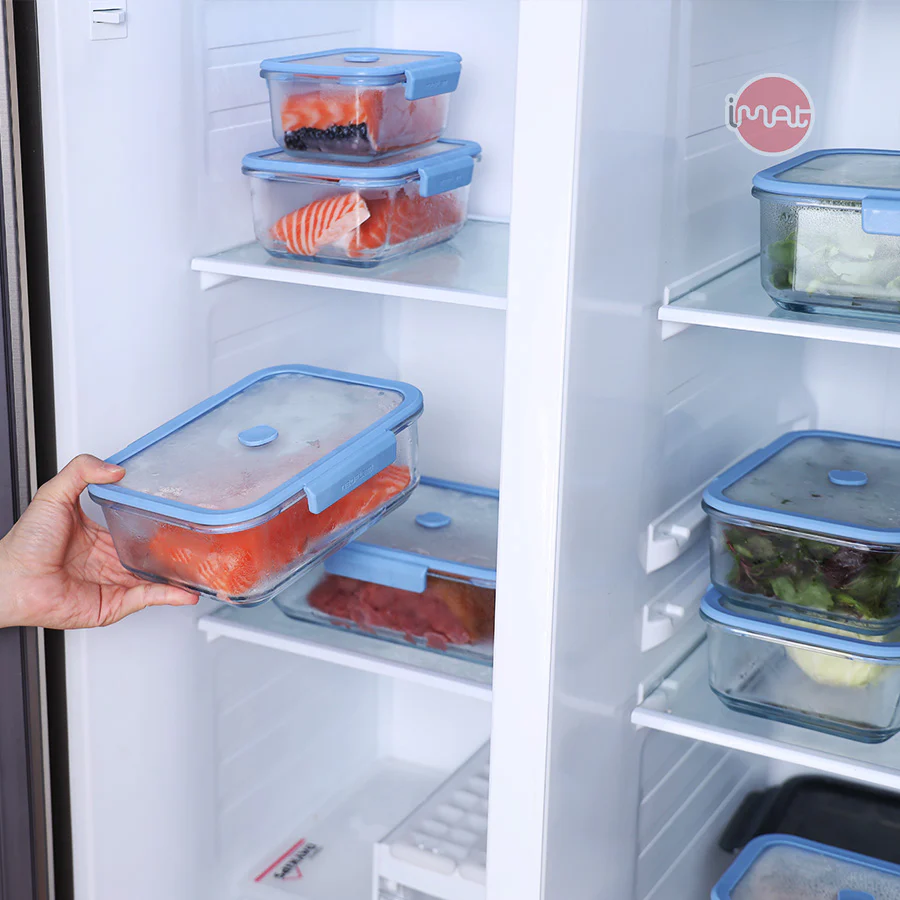 Bộ hộp thủy tinh chân không Neoflam VACU 6 món có bơm hút chân không kèm theo, dùng trong nhà bếp, lò nướng, lò vi sóng, tủ lạnh, máy rửa chén