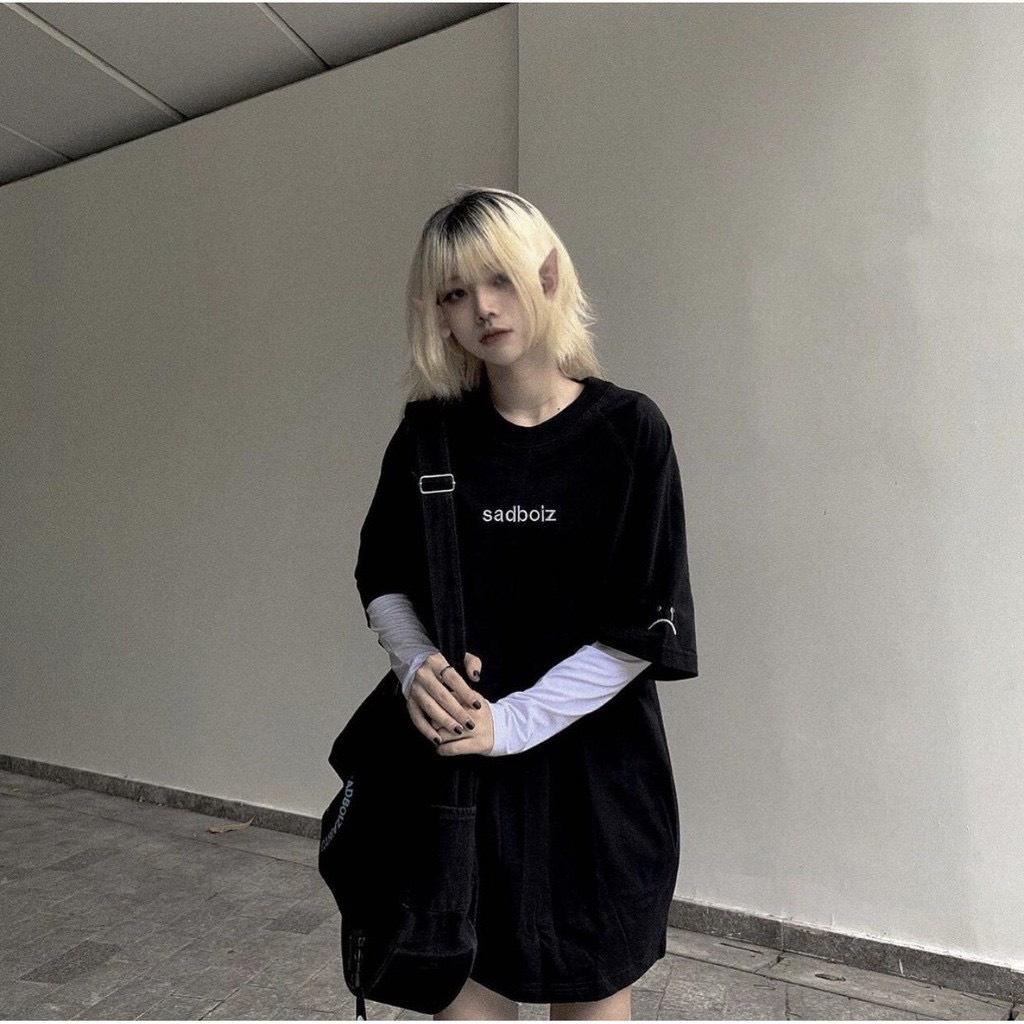 Áo Thun Local Brand SadBoiz Nam Nữ Tay Lỡ Oversize Unisex Full Mạc