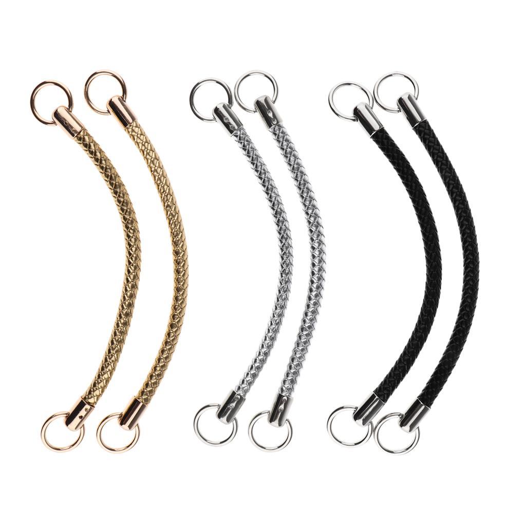 1 Pair Shoulder Bag Replacement Handles PU Leather Handbag Strap 25cm