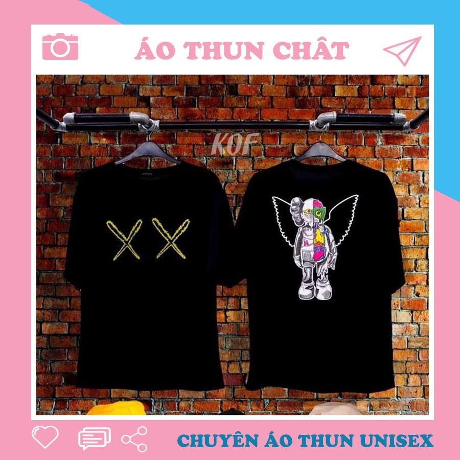 Áo Thun Bearbrick Unisex Form Rộng Nam Nữ Chất Liệu Cotton Dày Mịn Hot Trend Độc Lạ