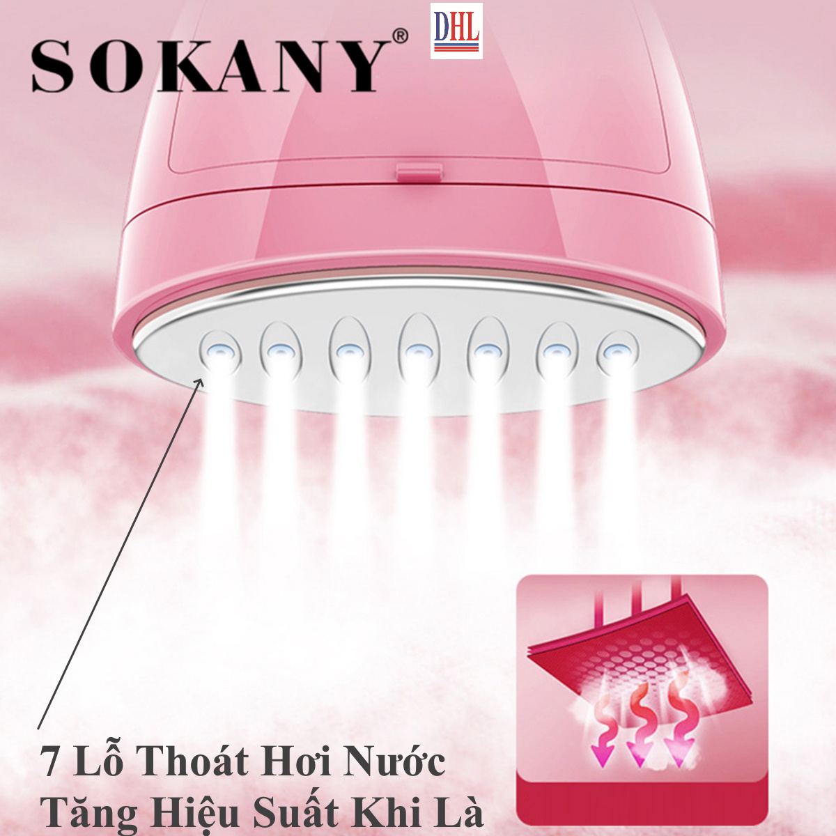 Bàn là bàn ủi hơi nước cầm tay SOKANY 3060 công suất 1500W hàng chính hãng