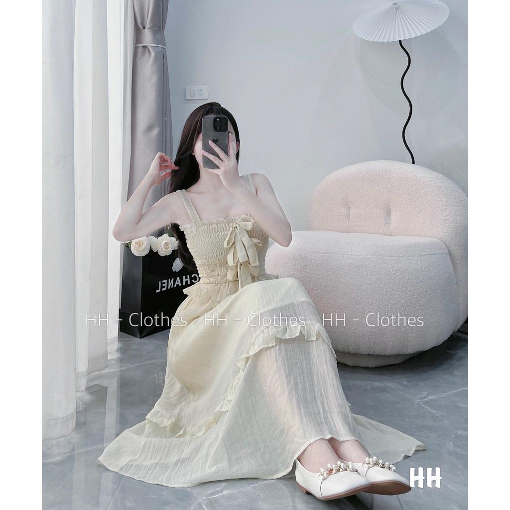 ĐẦM ĐI CHƠI, ĐẦM MAXI TƠ CHUN NƠ CÚP NGỰC 2S 2 LỚP CỰC XINH LUN Ạ