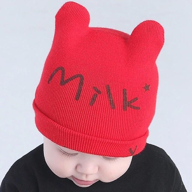 Mũ len MILK mùa đông cực ấm cho bé từ 3 tháng - 2.5 tuổi