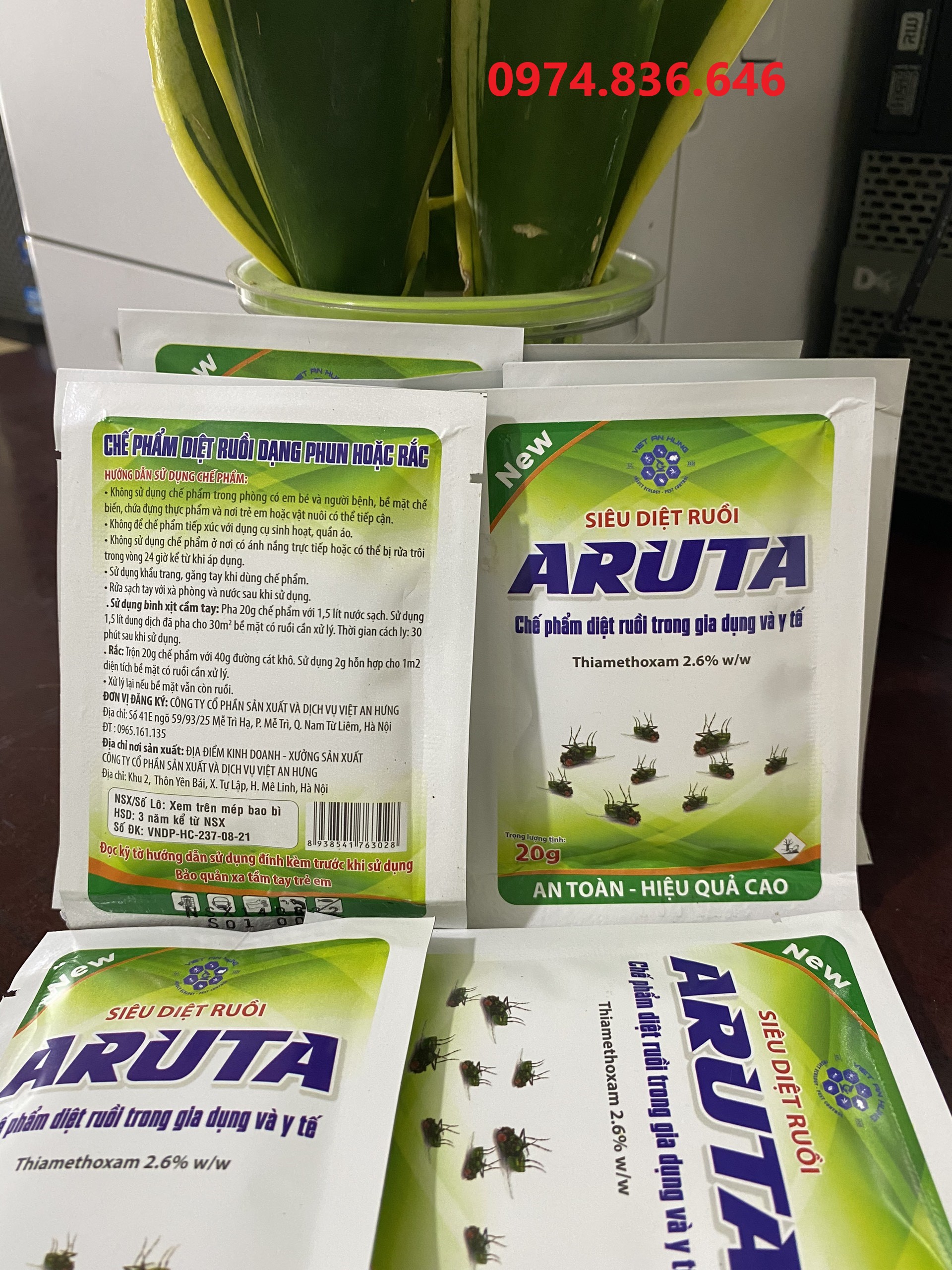 SIÊU DIỆT RUỒI ARUTA 20g/gói