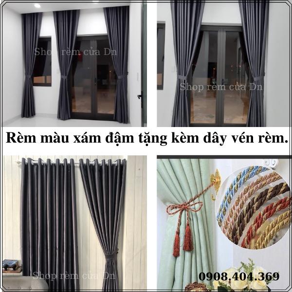 Rèm cửa sổ chống nắng 99%,rèm cửa chống nắng giá cực rẻ,siêu đẹp may sẳn nhiều màu tặng kèm dây vén xịn