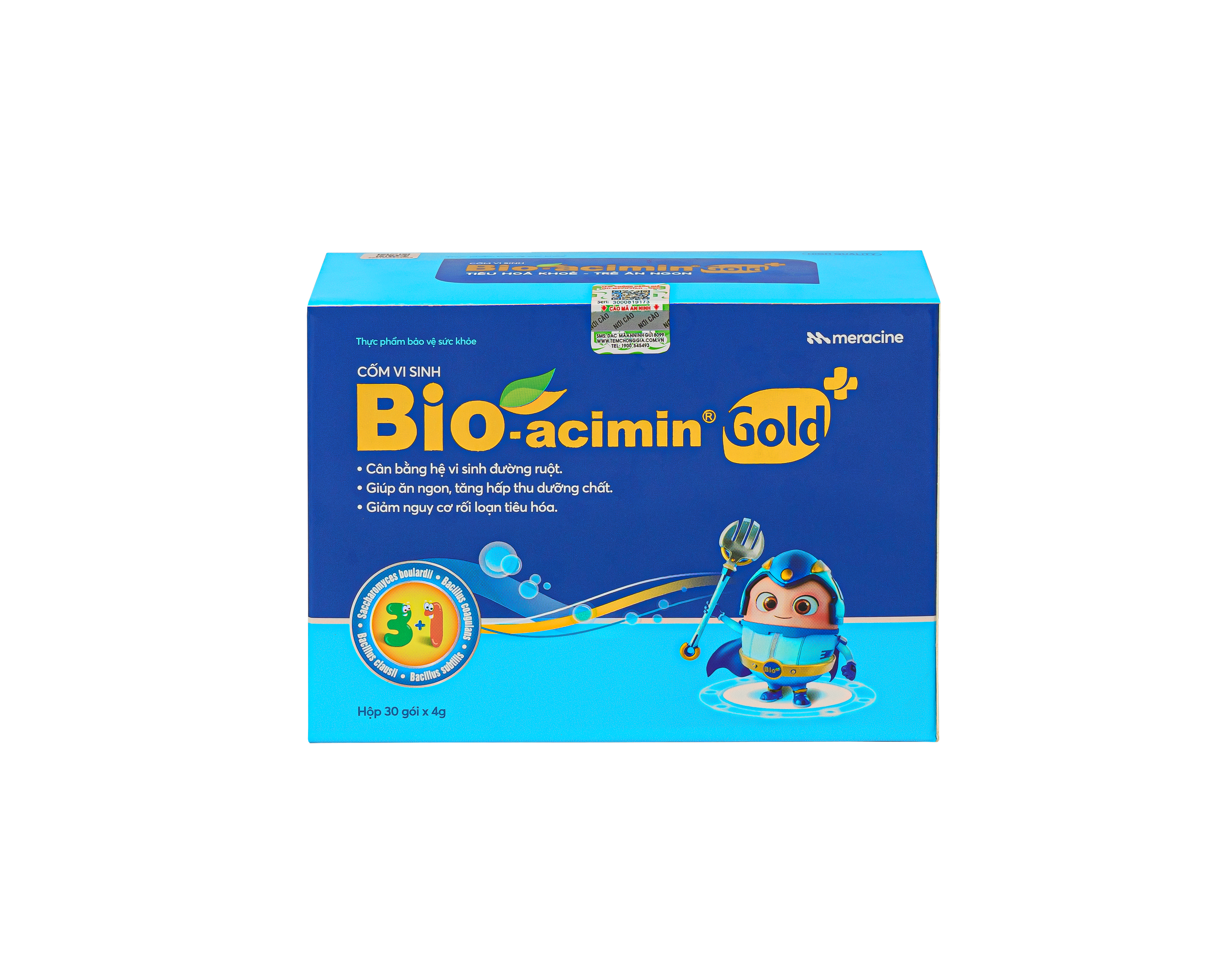 Thực phẩm bảo vệ sức khỏe Cốm vi sinh Bio-acimin Gold + (30 gói)