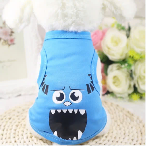 Áo ba lô loại vải mỏng thoáng mát cho thú cưng Size S (2-3,5kg) ( Một cái ,màu và mẫu giao ngẫu nhiên )