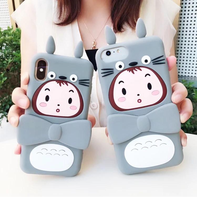 Ốp lưng gấu nơ kèm giá đỡ Cho Dòng iphone X / XS MAX / 8 PLUS / 7 PLUS