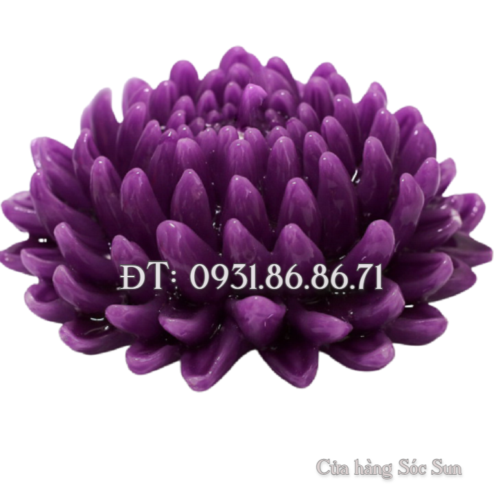 Khuôn silicon hoa cúc đại đoá bầu tròn - Mã số 1677