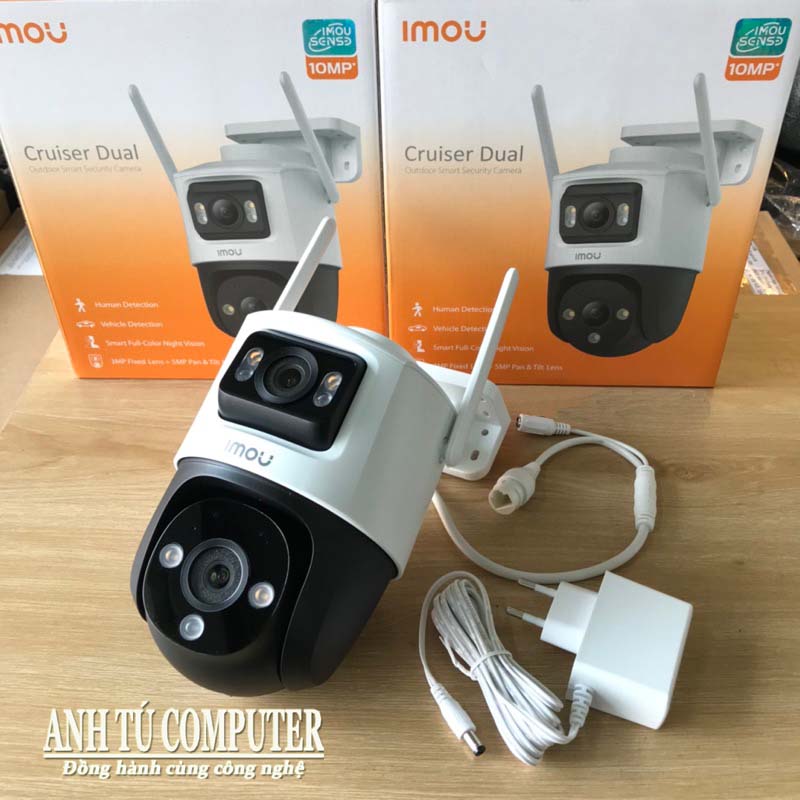 Camera Wifi 2 Mắt ngoài trời Imou Cruiser Dual 10MP IPC-S7XP-10M0WED hàng chính hãng