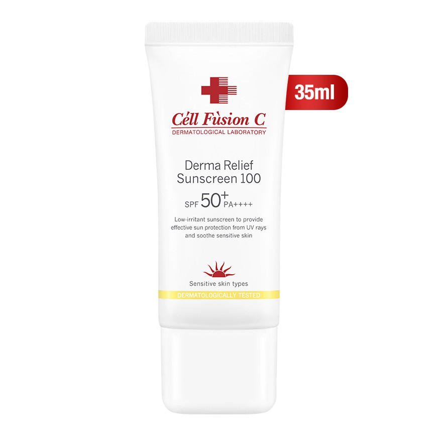 Kem Chống Nắng Cell Fusion C Derma Relief Suncreen 100 SPF 50+ PA++++ (Dung Tích: 35ml)