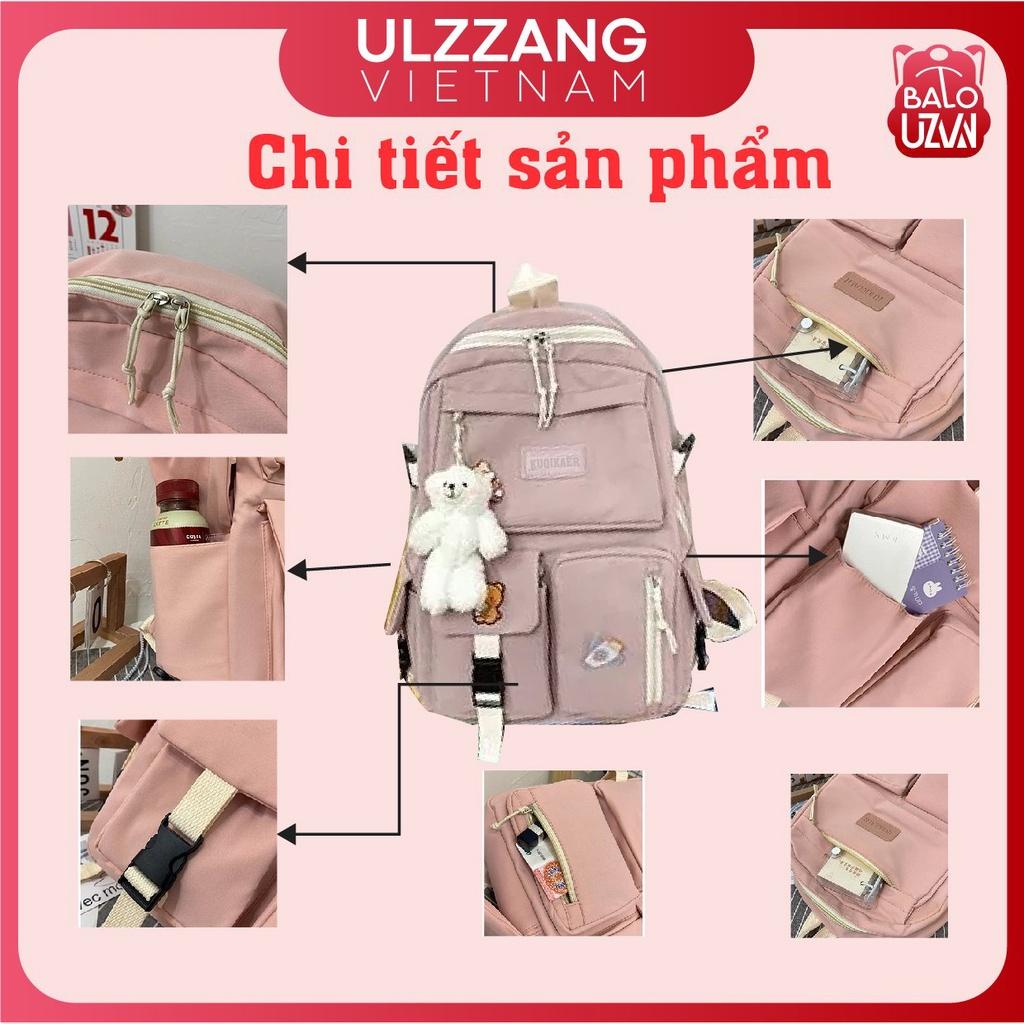 Balo nữ đi học thời trang Ulzzang Hàn Quốc, cặp sách đẹp hàng cao cấp dễ thương, túi xách sinh viên học sinh chống nước