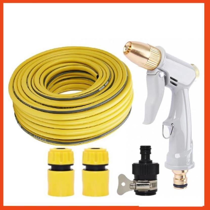 Bộ dây vòi xịt nước rửa xe, tưới cây tăng áp 3 lần, loại 15m  206846