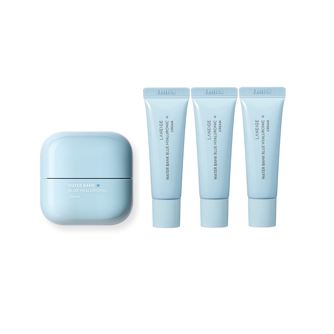 [Made in Korea] Bộ Kem Dưỡng Ẩm Cho Da Dầu Và Da Hỗn Hợp Laneige Water Bank Blue HA Oily 50ml + 30ml