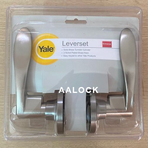 Khoá tròn gạt Yale VL8327 US15- loại khóa tay gạt cao cấp cho cửa gỗ, cửa nhôm