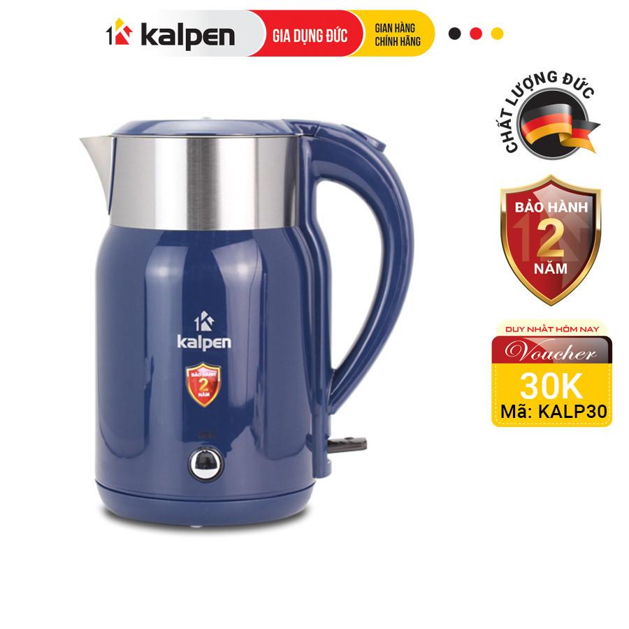 Ấm Đun Nước Siêu Tốc INOX 304 Cao Cấp KK68 1.8L-2200W Hàng Chính Hãng KALPEN-GIA DỤNG ĐỨC Bảo Hành 2 Năm