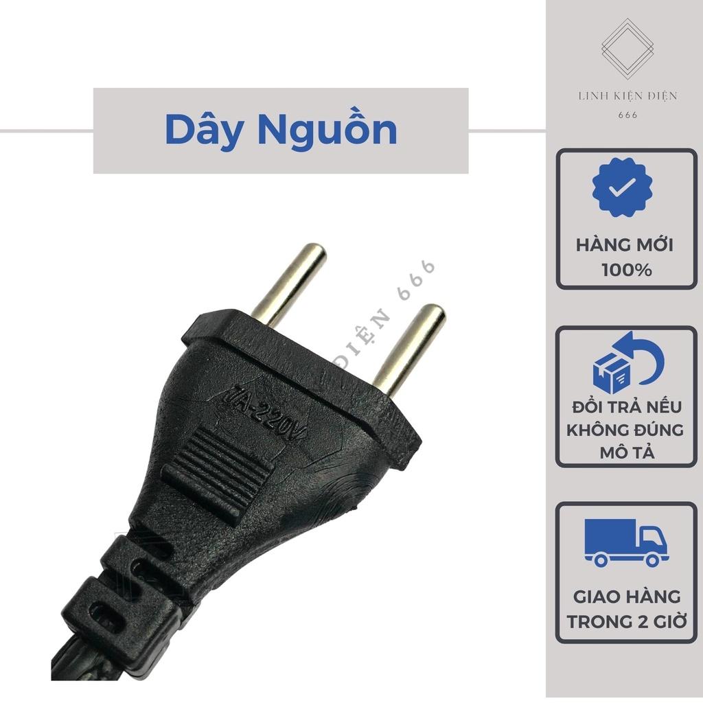 Dây Nguồn Nối Dài Dây Điện Nối Dài Cáp Nguồn 2 Chấu Dây Cắm Điện (1m – 2 x 1.36mm)