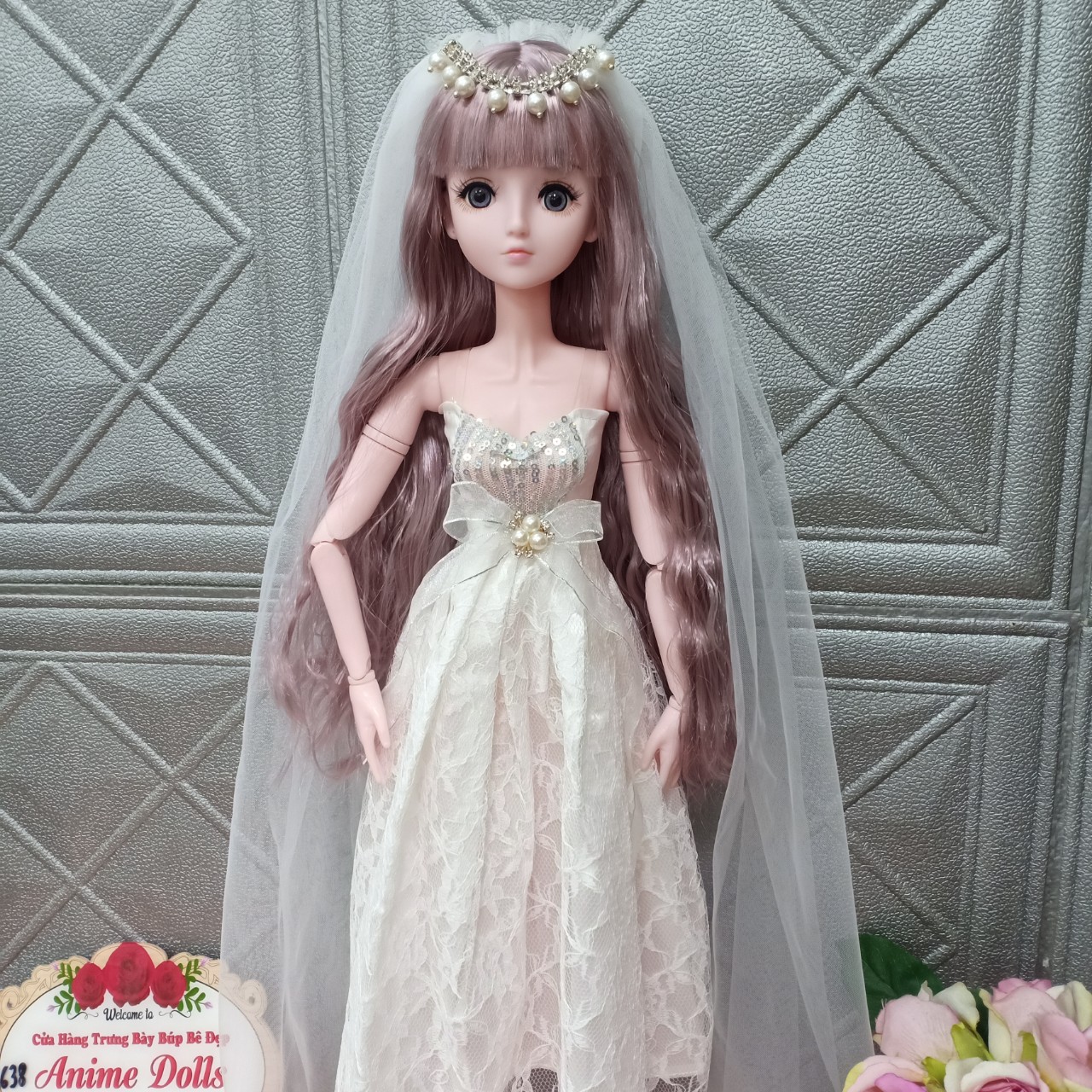 Set Hộp Quà Búp bê 60cm mặc váy lolita xinh xắn số lượng có hạn