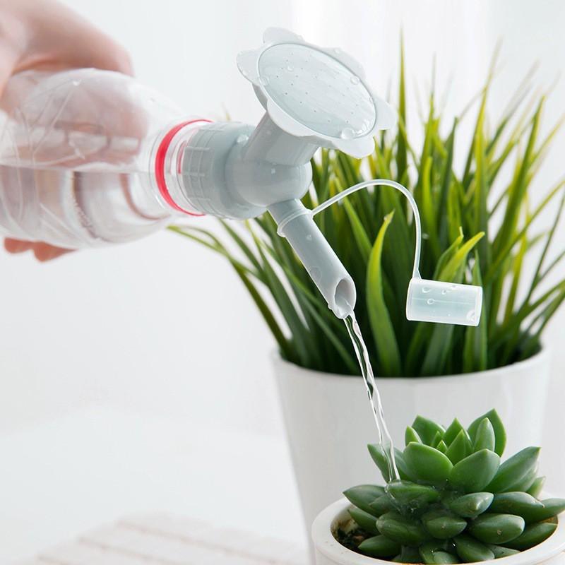 Đầu vòi tưới nước 2 chức năng, vòi hoa sen đa chức năng, có thể nắp vào chai nước tiện dụng