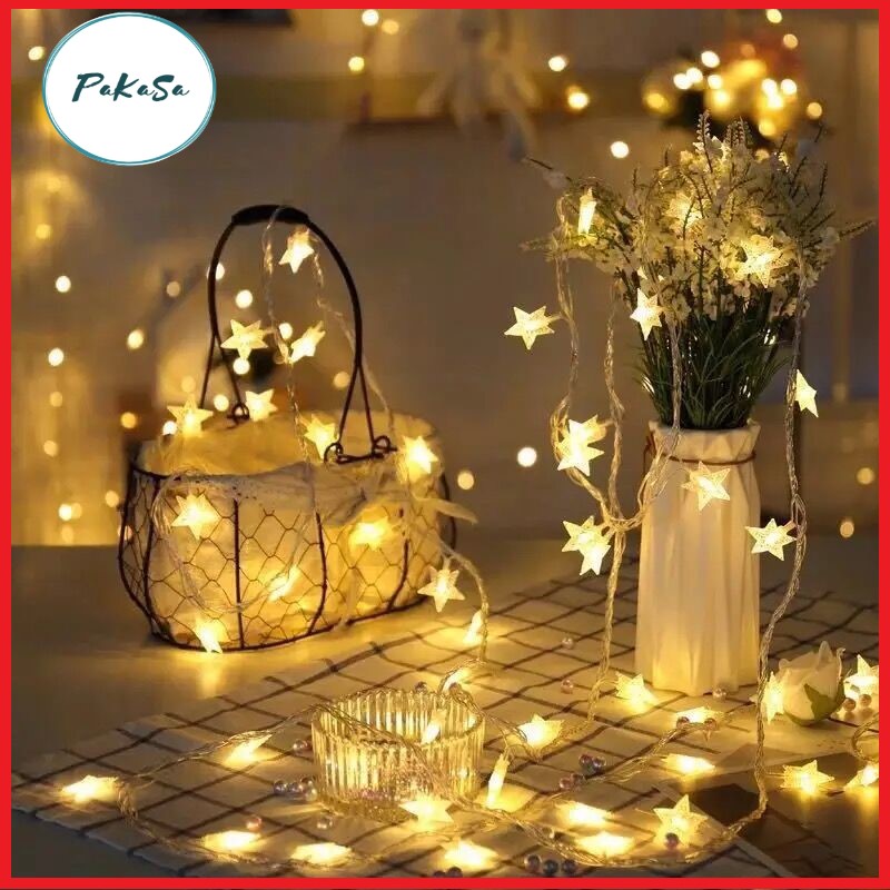 Dây Đèn Led Trang Trí Hình Ngôi Sao 6m Cổng USB - Hàng Chính Hãng