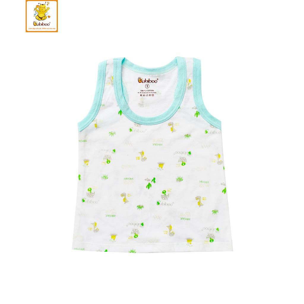 Áo ba lỗ in hình cotton mềm mại BABIBOO - BB144