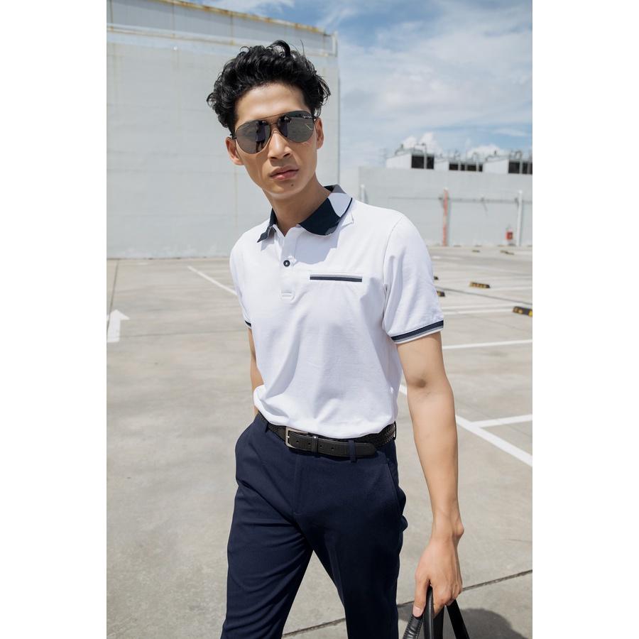 Áo polo nam F2 Fashion &amp; Freedom - TC385 TX màu trắng
