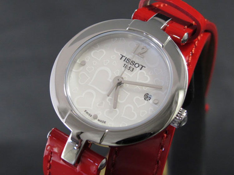 Đồng Hồ Nữ Dây Da Tissot T084.210.16.117.00 (27.95mm) - Đỏ