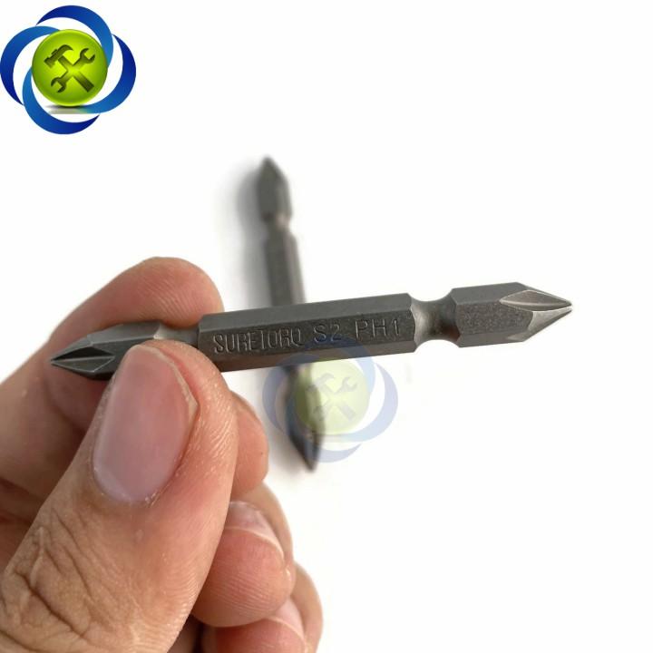 Mũi vặn vít 2 đầu PH1 Suretorq 1563-1001 PL màu xám dài 65mm