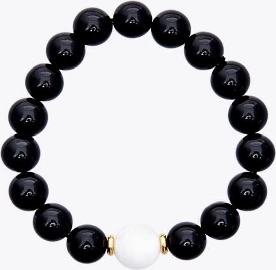 Vòng Tay Manly Opal Đen Moonstone - Thủy Kim