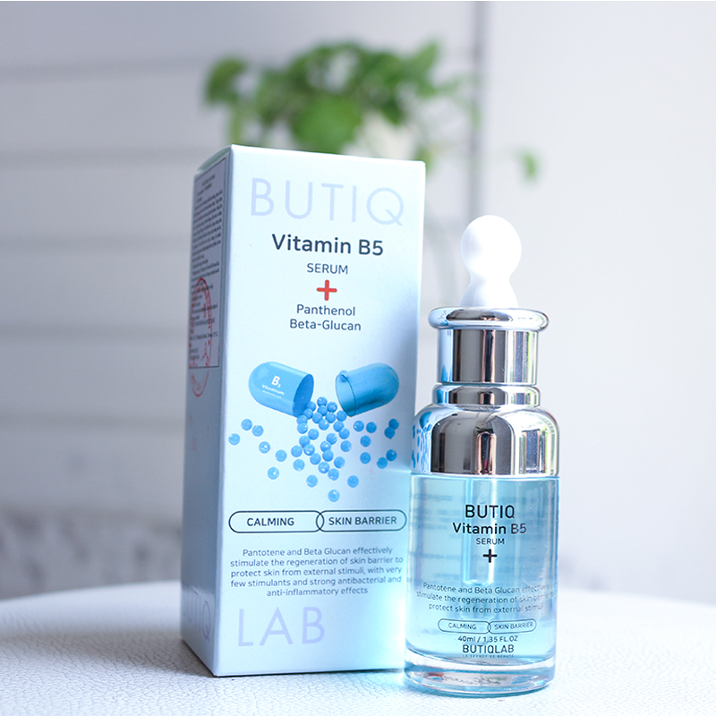 Serum dưỡng ẩm phục hồi da hư tổn, nhạy cảm, da nhiễm corticoid Butiqlab Vitamin B5  40ml