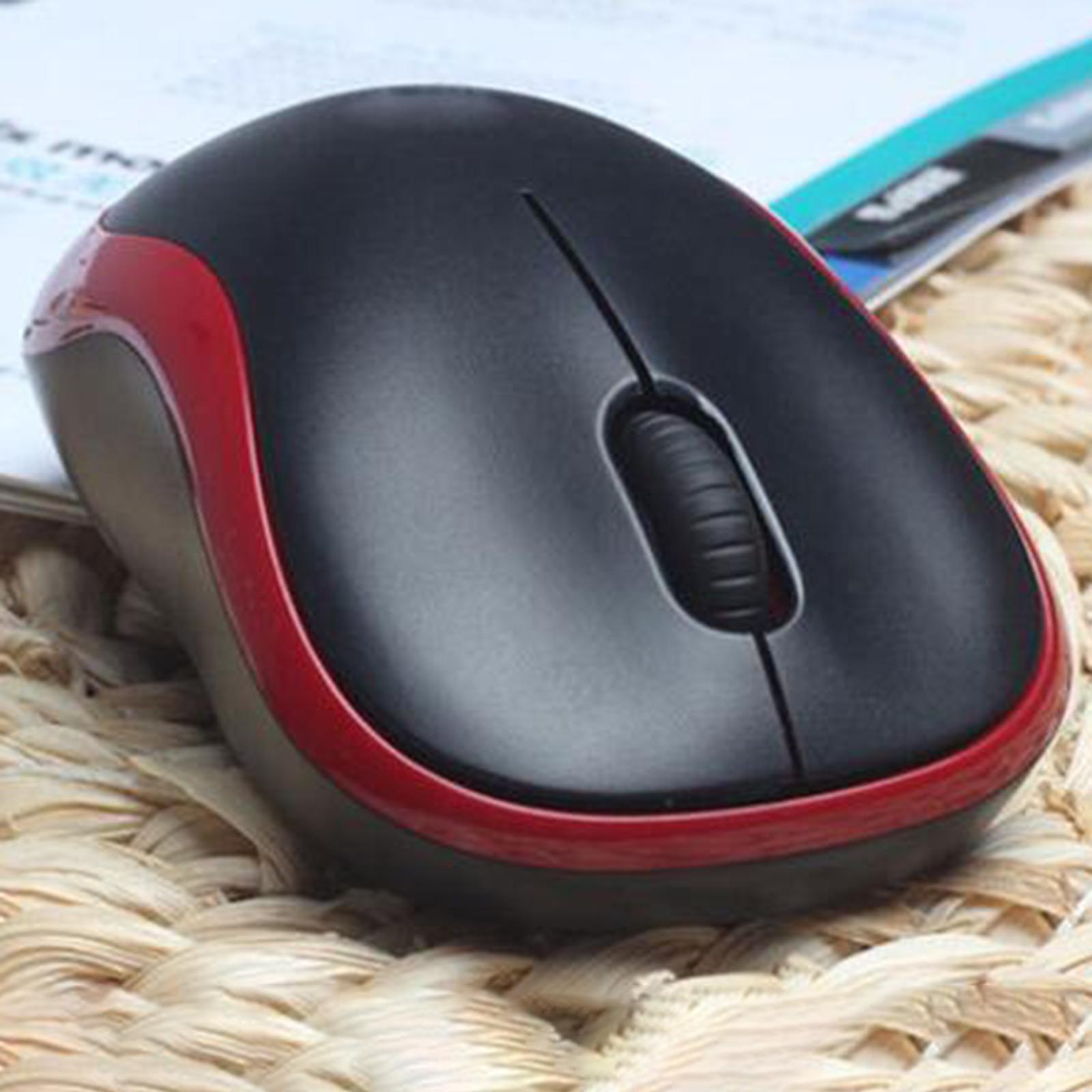 Slim Compact Wireless Mouse 1000dpi & USB Receiver for Laptops