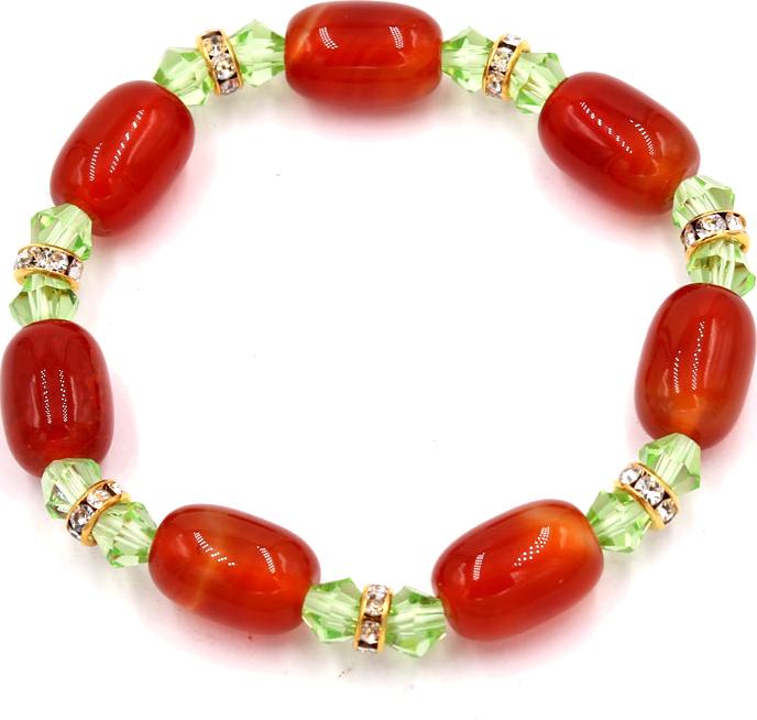 Chuỗi tay đá thạch anh đỏ FSOX13