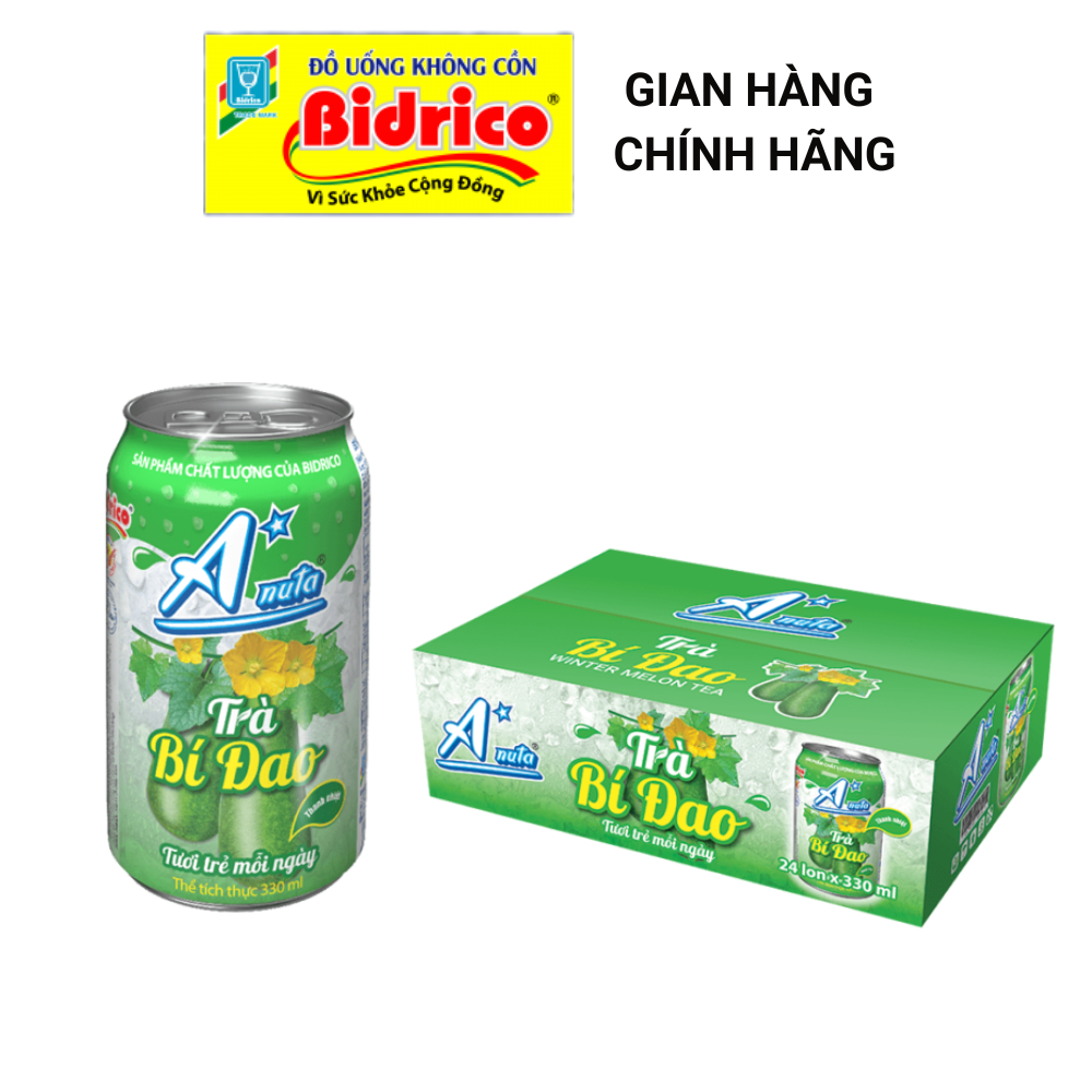 Trà Bí Đao A*nuta ( Thùng 24 lon 330ml ) - Sản phẩm của Bidrico