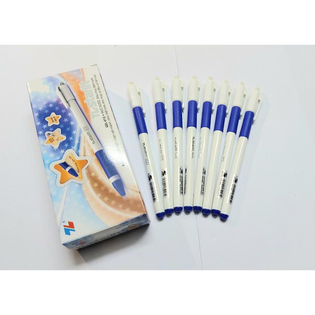 Hộp 20 Bút Gel Thiên Long GEL-012 ngòi 0.5mm - có đệm cầm tay mềm đầu bi cao cấp