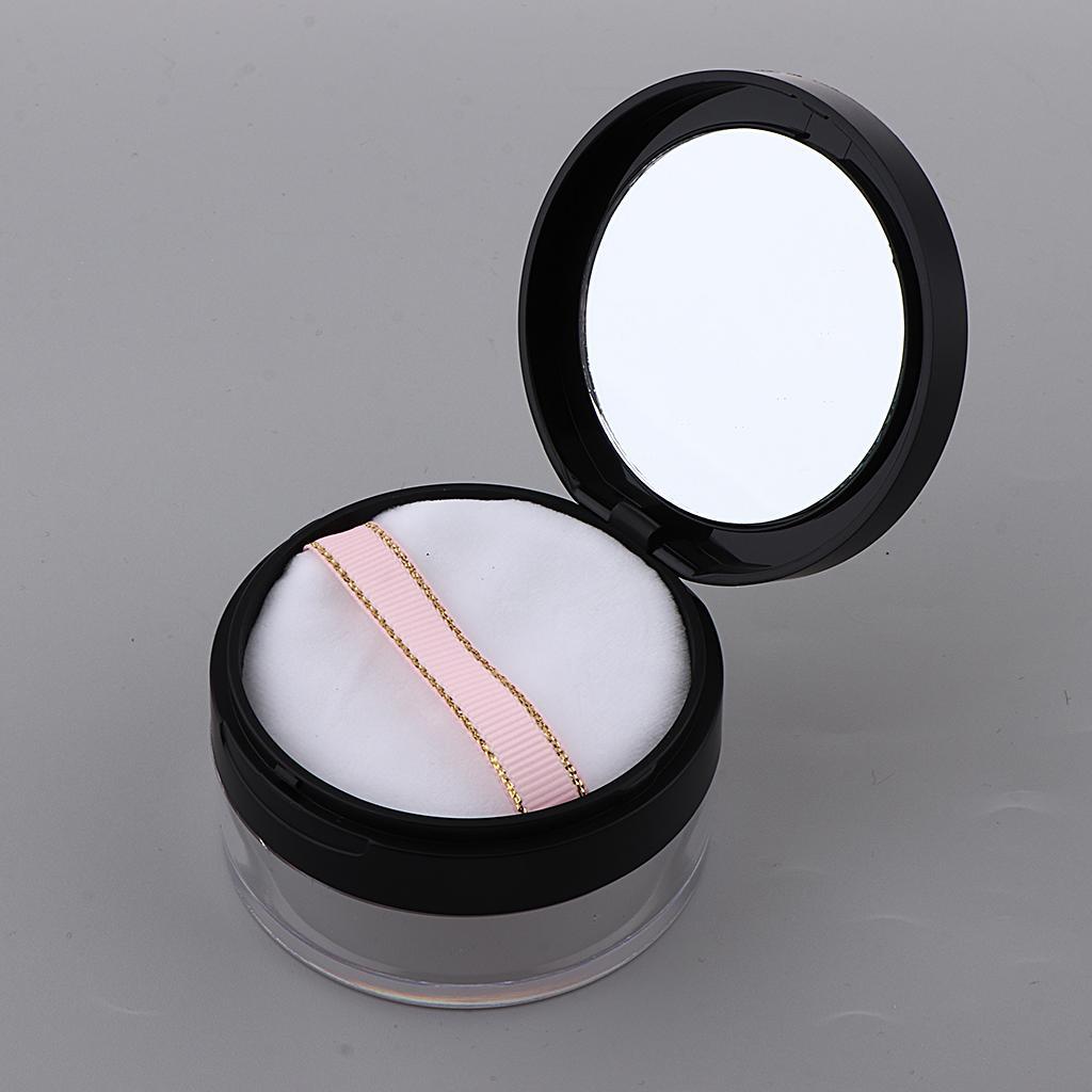 4 Pieces Loose Powder Case Blush Storage Container Talcum Powder Jar