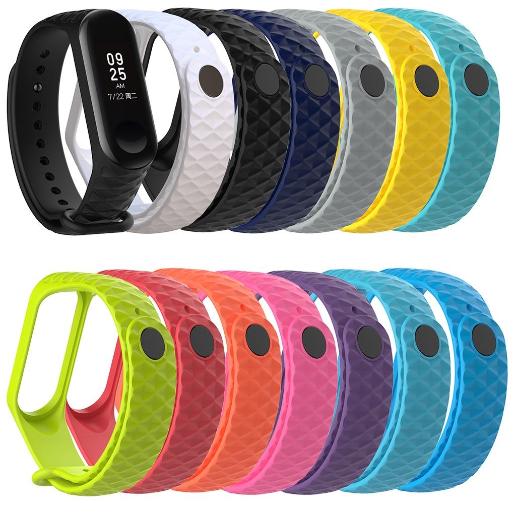 Replacement for Xiaomi Mi Band 4 3 Watch Band Wristband Anti-lost TPU Silicone Wrist Strap Bracelet【vollter1