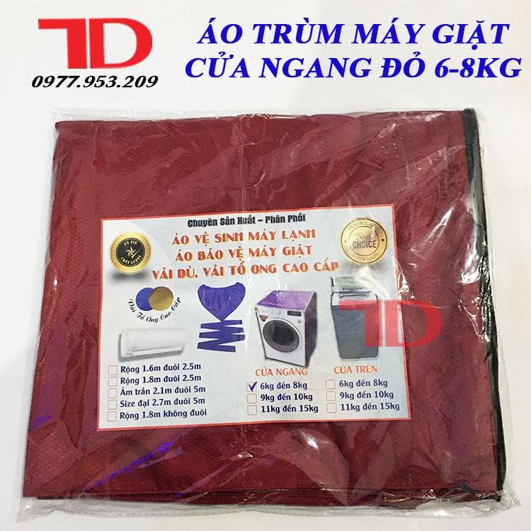 Áo Trùm Máy Giặt Cửa Ngang 6kg - 15kg