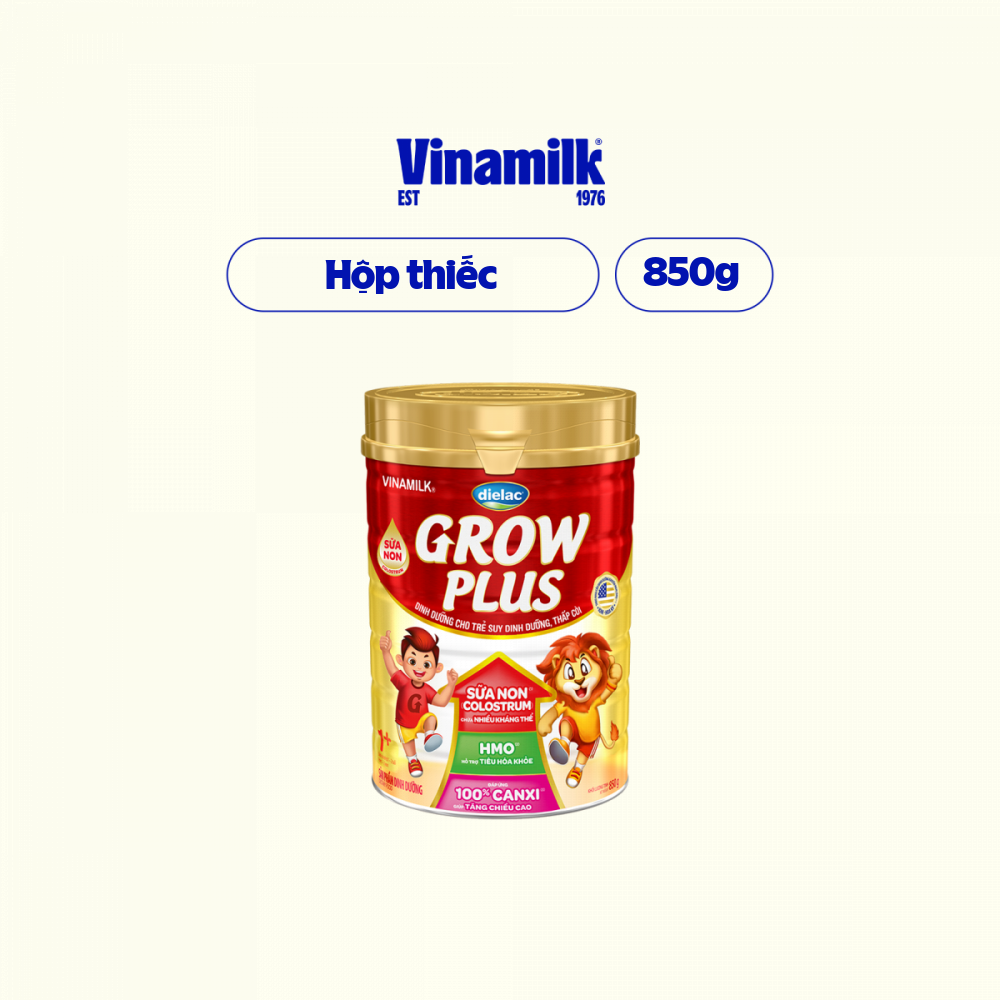 Sữa bột Dielac Grow Plus 1+ - Hộp thiếc 850g