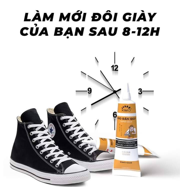 KEO DÁN GIÀY NHẬT BẢN XIMO ĐA NĂNG TRONG SUỐT SIÊU DÍNH 30 ML TẶNG MIẾNG CHÀ NHÁM VÀ DÂY CỐ ĐỊNH VẾT DÁN – HÀNG CHÍNH HÃNG