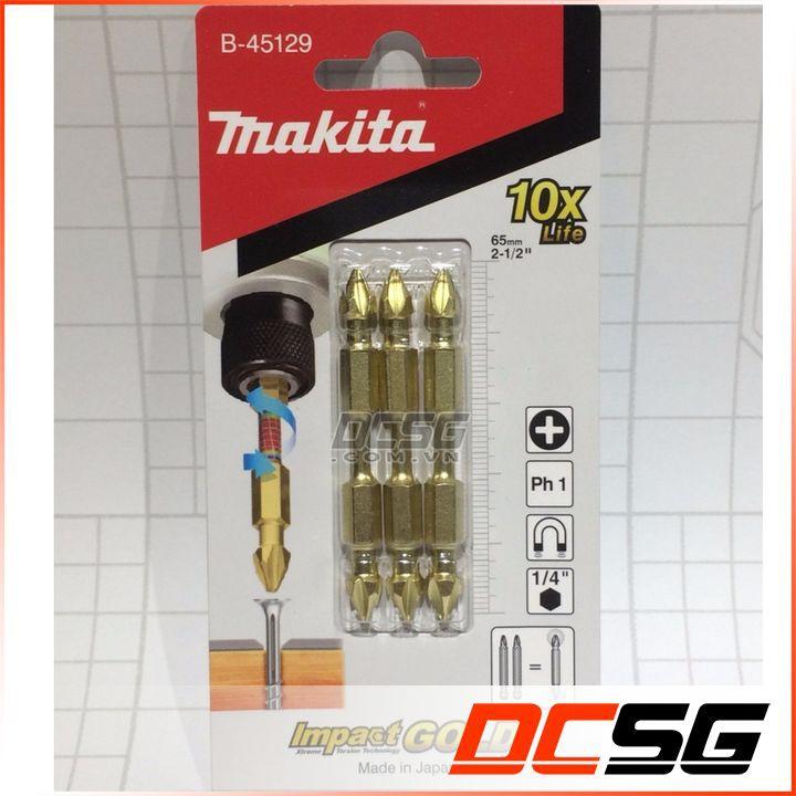 Mũi bắt vít 2 đầu PH1x65mm Impact GoldMakita B-45129