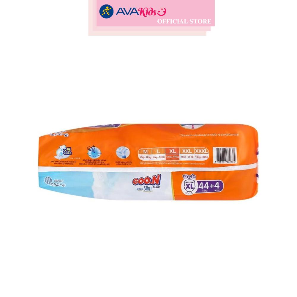 Tã quần GOO.N Slim size XL 44 + 4 miếng (12 - 17 kg)