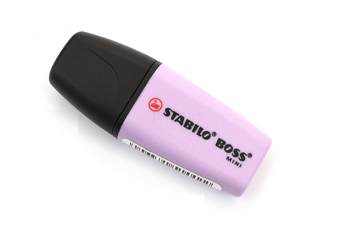 Bút đánh dấu Stabilo Boss Original Mini Pastellove Highlighter - Màu tím pastel (Lilac Haze)