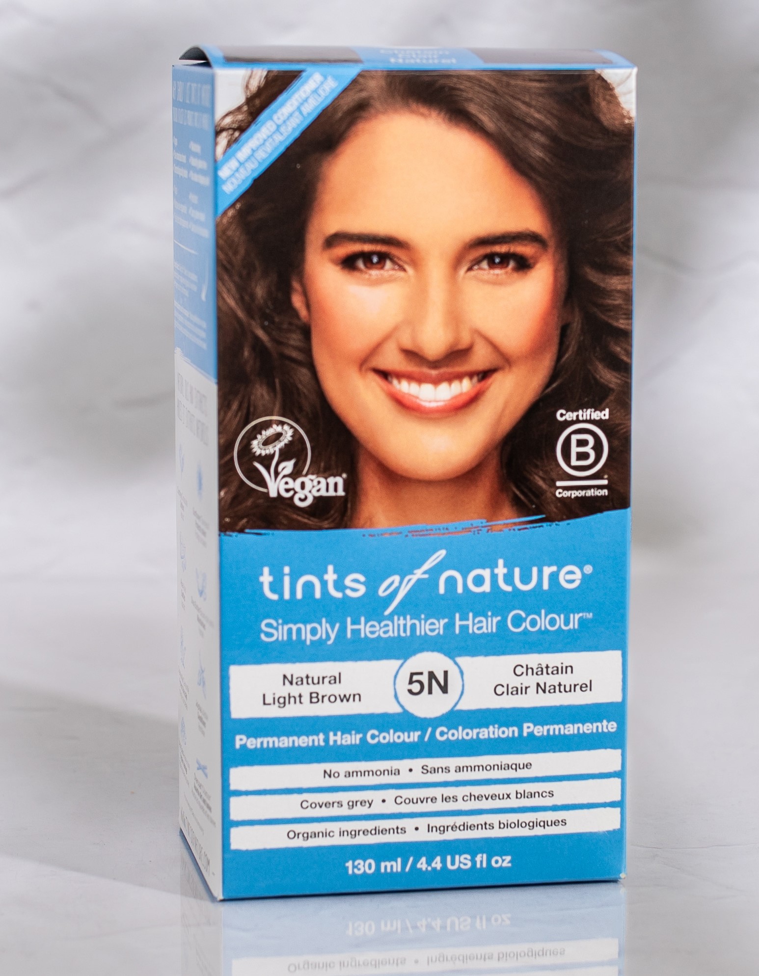 Nhuộm tóc thiên nhiên màu nâu nhạt 5N TINTS OF NATURE 130ml