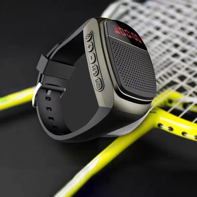 Loa Bluetooth không dây đeo tay B90 đồng hồ mini âm thanh thể thao ngoài trời màn hình thông minh đài cắm thẻ cắm di động Màu sắc: Hồng