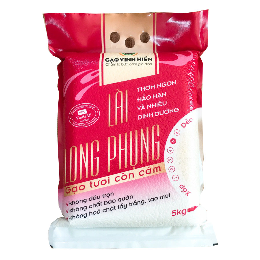 Gạo Đặc Sản Lài Long Phụng 5kg - Gạo Tươi Còn Cám