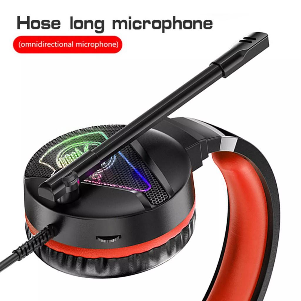 Tai nghe gaming dành cho Hoco W104 GAME led RGB - tích hợp mic và phone trên 1 jack 3.5mm (nhiều màu) - Hàng Chính Hãng