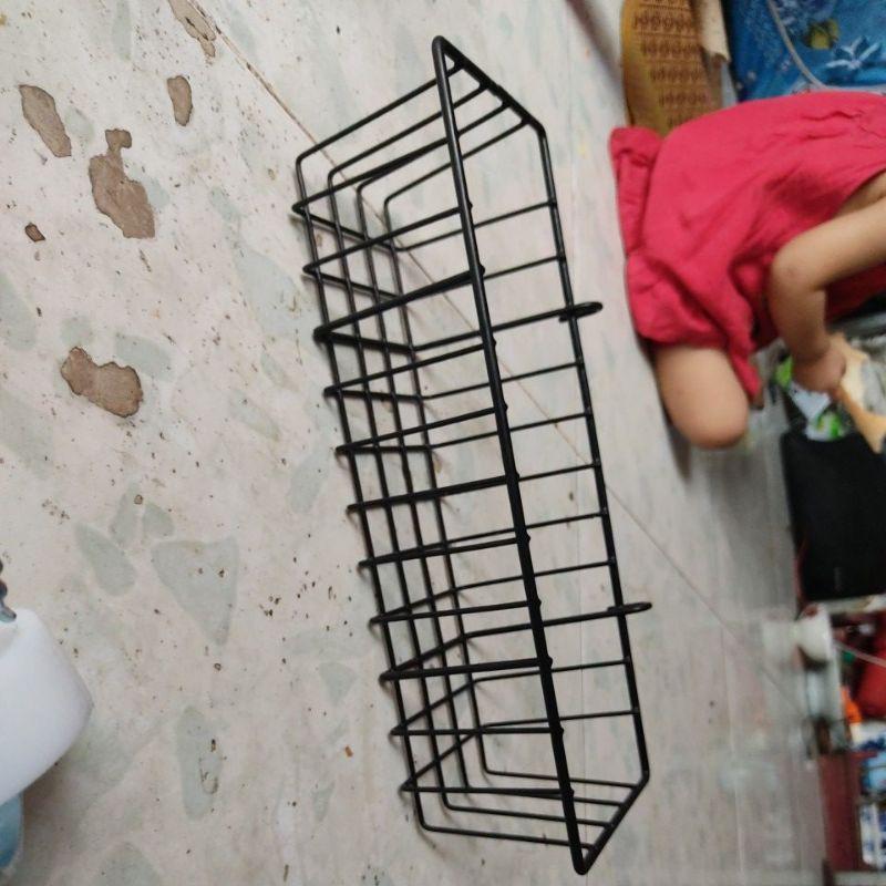 Combo móc 12cm sơn đen và rổ lưới