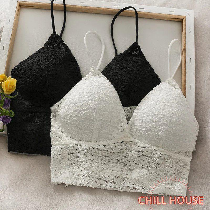 MỚI*Áo bra ren hai dây mảnh hoa nhí chun lưng nhẹ nhàng sexy - CHILLHOUSE